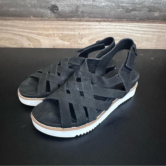Eileen Fisher Black Sandals - Picture 1 of 9